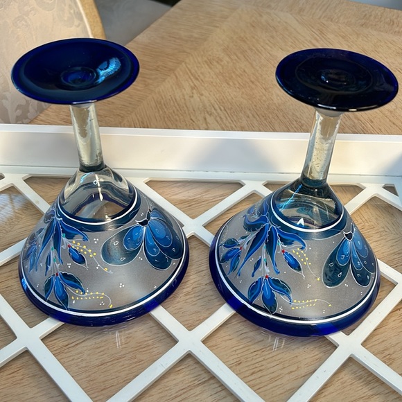 El Palomar Butterfly Martini/Margarita Glass (2) - Picture 5 of 7